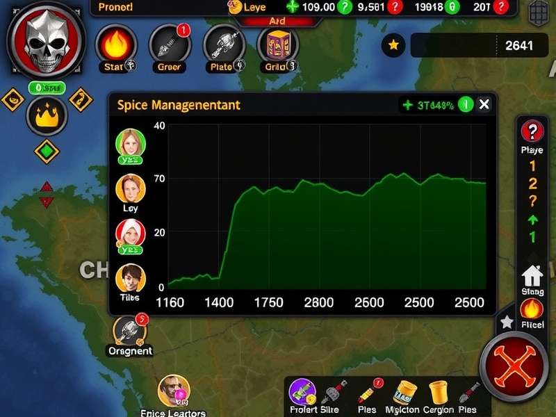 Spice Empire Surge economic management interface
